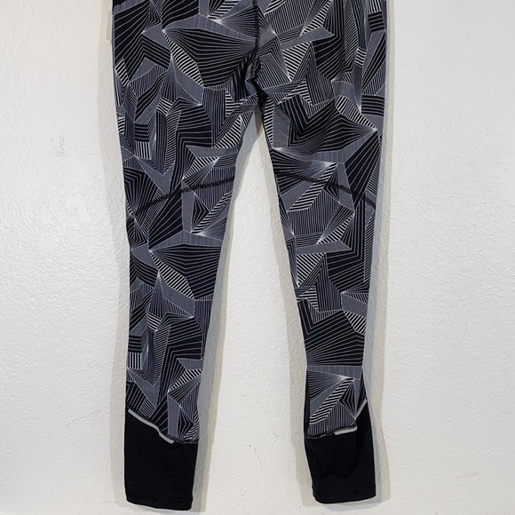 DANSKIN NOW FASHION MESH LEGGING Black Soot Print Reflective - Picture 6 of 13